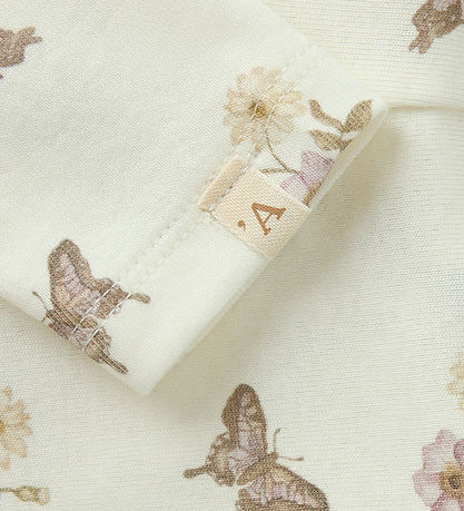 Lil Atelier Leggings - NbfLayo - Coconut Milk/FLOWER