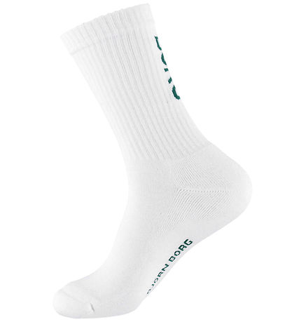 Björn Borg Strømper - 3-pak - Crew - Grøn/Sort/Hvid