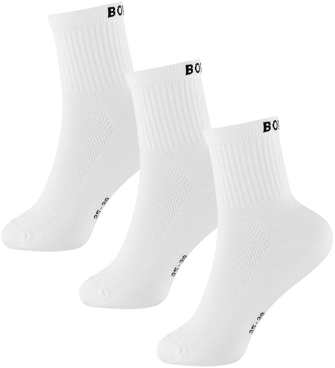 Björn Borg Ankelstrømper - 3-pak - Sport - Hvid