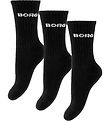 Björn Borg Strømper - 3-pak - Crew - Sort