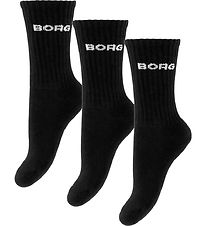 Björn Borg Strømper - 3-pak - Crew - Sort