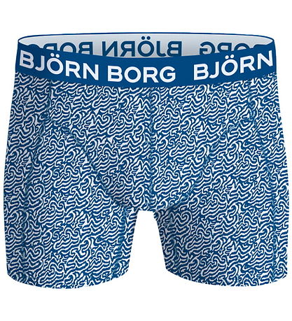 Björn Borg Boxershorts - 3-pak - Stretch - Blå/Hvid