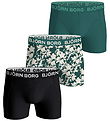 Björn Borg Boxershorts - 3-pak - Stretch - Sort/Grøn/Beige