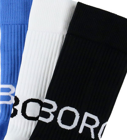 Björn Borg Strømper - 3-pak - Crew - Sort/Blå/Hvid