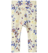 Name It Leggings - NbfFlora - Almond Milk