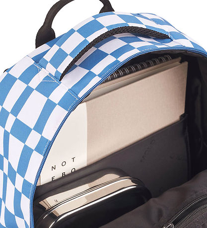 Molo School Backpack - Backpack Food - Blue check