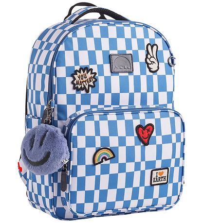 Molo School Backpack - Backpack Food - Blue check