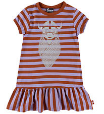 Danefæ Kjole - Freja - Lilac/Chili Glitter