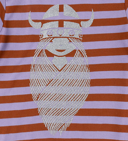 Danefæ Kjole - Freja - Lilac/Chili Glitter