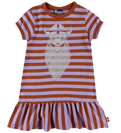 Danefæ Kjole - Freja - Lilac/Chili Glitter