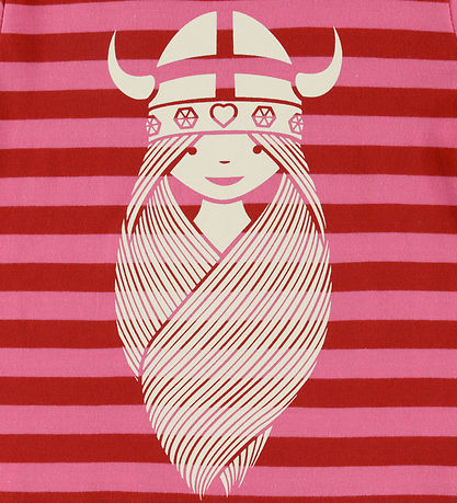 Danefæ T-shirt - Freja - Pink/DK Red