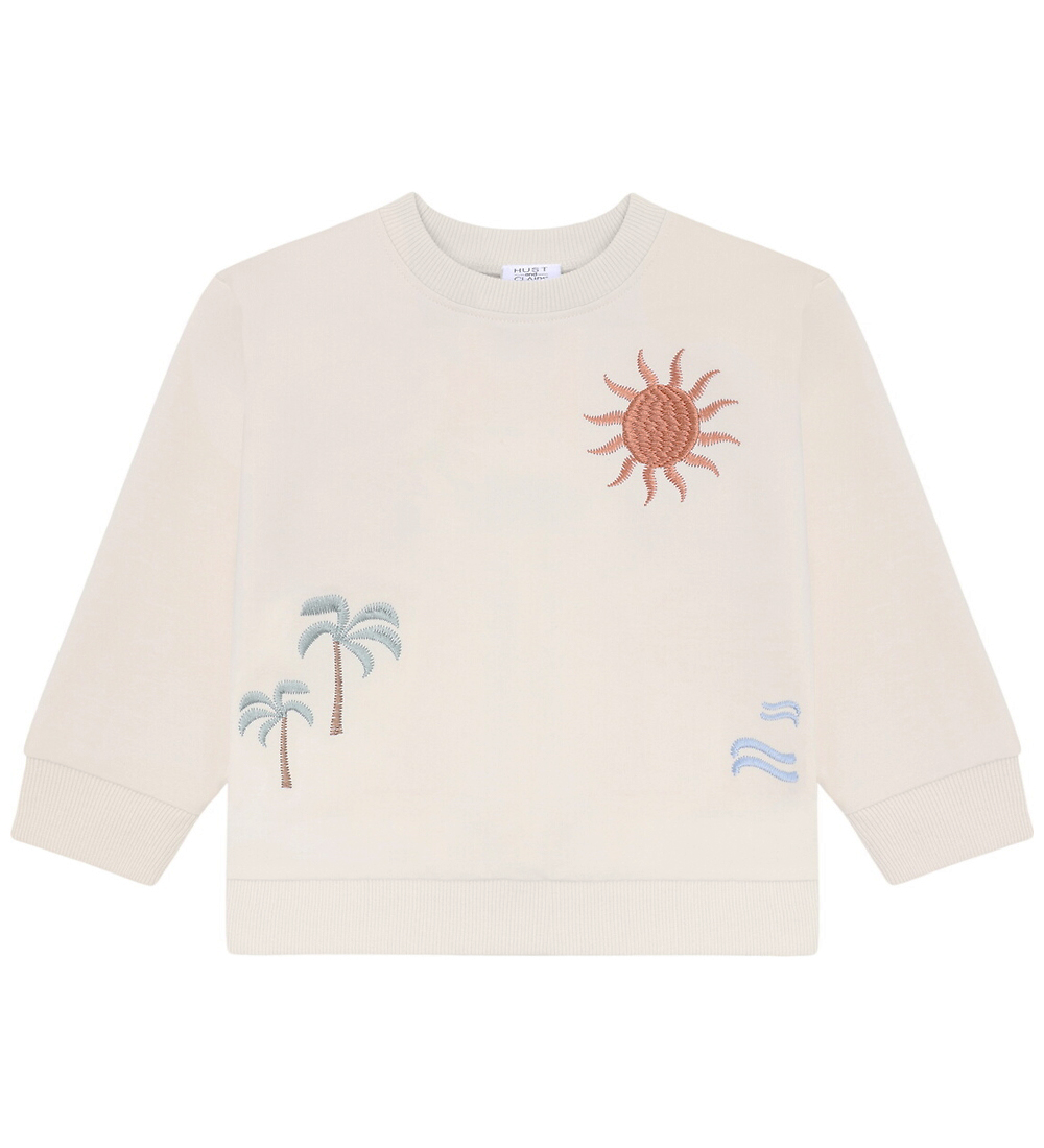 Hust and Claire Sweatshirt - Sejer - Sandshell - Hust and Claire - 5 Jahre (110) - Sweatshirts