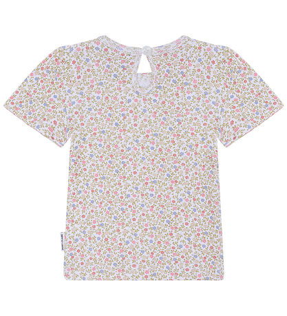 Hust and Claire T-shirt - Alma - Hvid m. Blomster