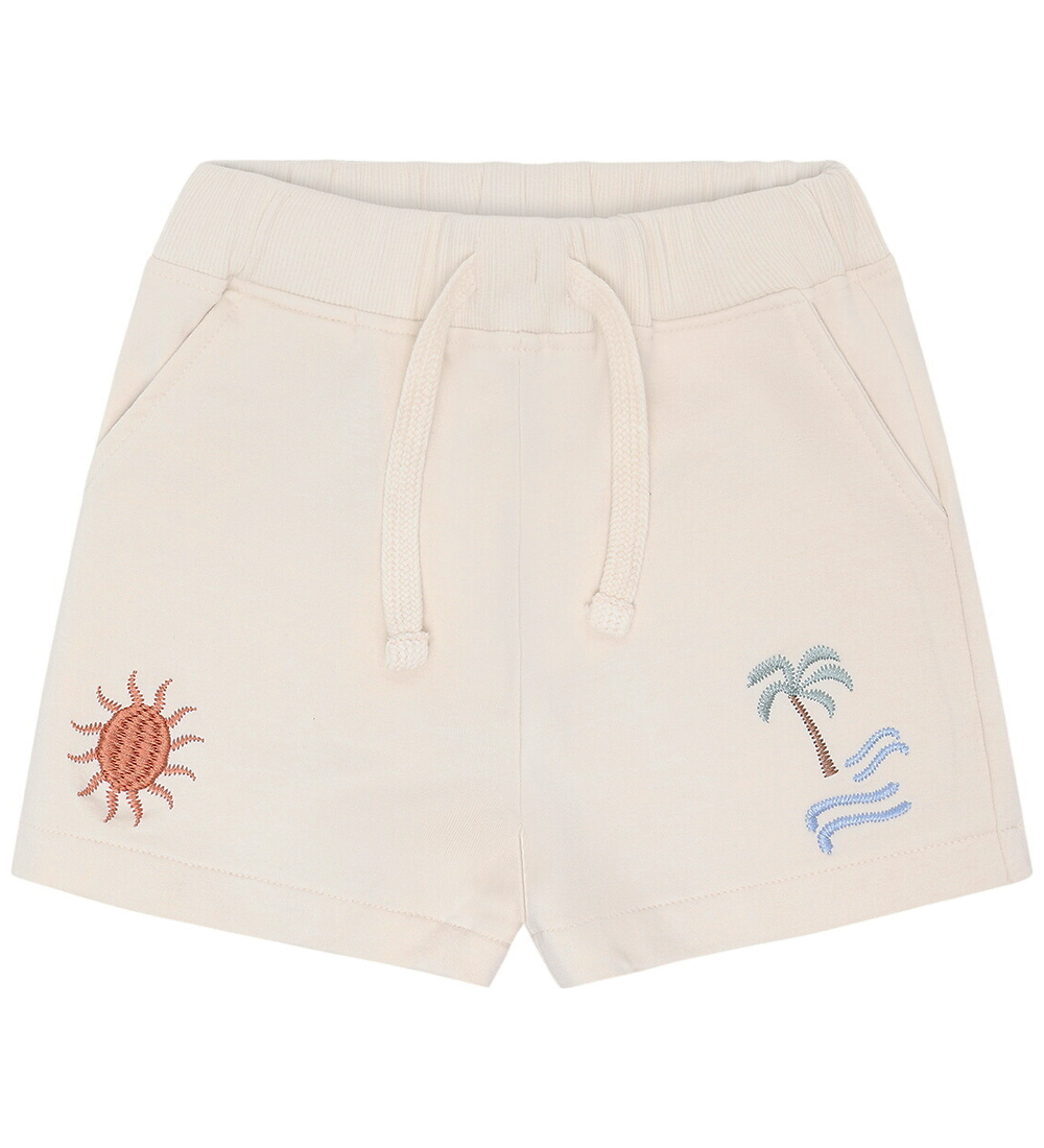 Hust and Claire Sweatshorts - Haggi - Sandshell m. Palmen - Hust and Claire - 2 Jahre (92) - Shorts