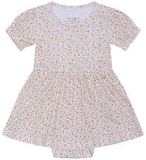 Hust and Claire Kjolebody l/æ - Kammy - Hvid m. Blomster