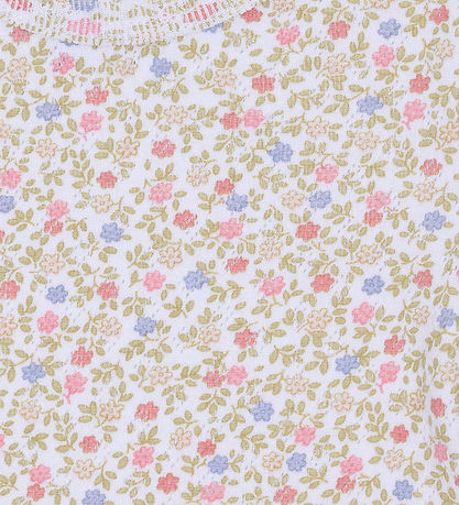 Hust and Claire Body k/æ - Britt - Hvid m. Blomster