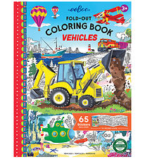 Eeboo Malebog - Fold-ud - Køretøjer