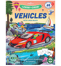 Eeboo Malebog - Lær at tegne - Køretøjer