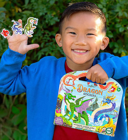 Eeboo Klistermærker - 200 stk. - Drager