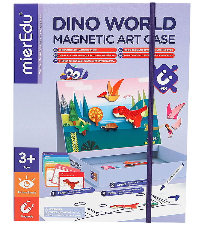 mierEdu - Magnetisk legesæt - Dinosaurer - Fra 3 år