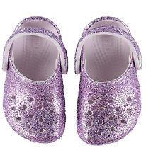 Crocs Sandaler - Classic Chunky Glitter - Grape Ice