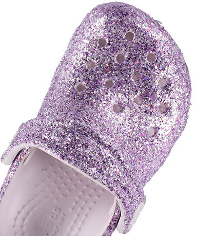 Crocs Sandaler - Classic Chunky Glitter - Grape Ice