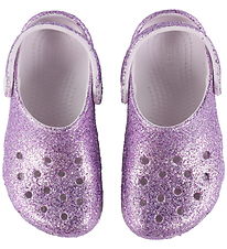 Crocs Sandaler - Classic Chunky Glitter - Grape Ice
