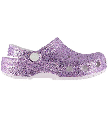 Crocs Sandaler - Classic Chunky Glitter - Grape Ice