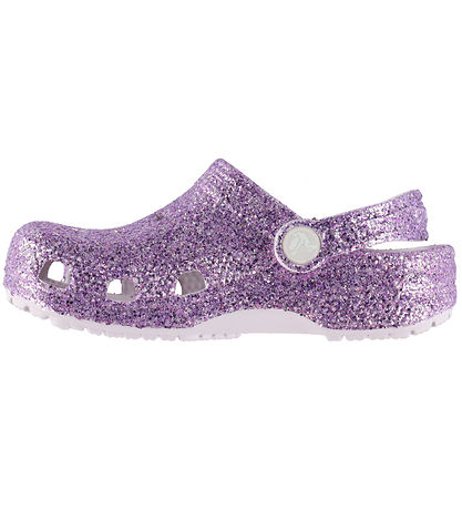 Crocs Sandaler - Classic Chunky Glitter - Grape Ice