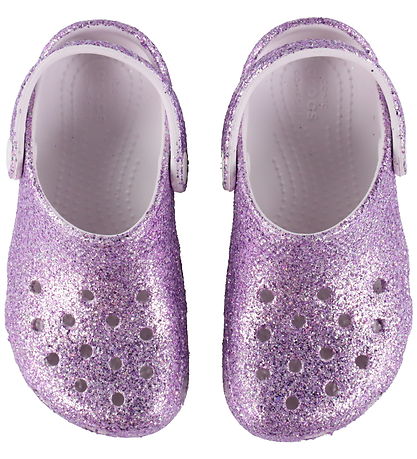 Crocs Sandaler - Classic Chunky Glitter - Grape Ice