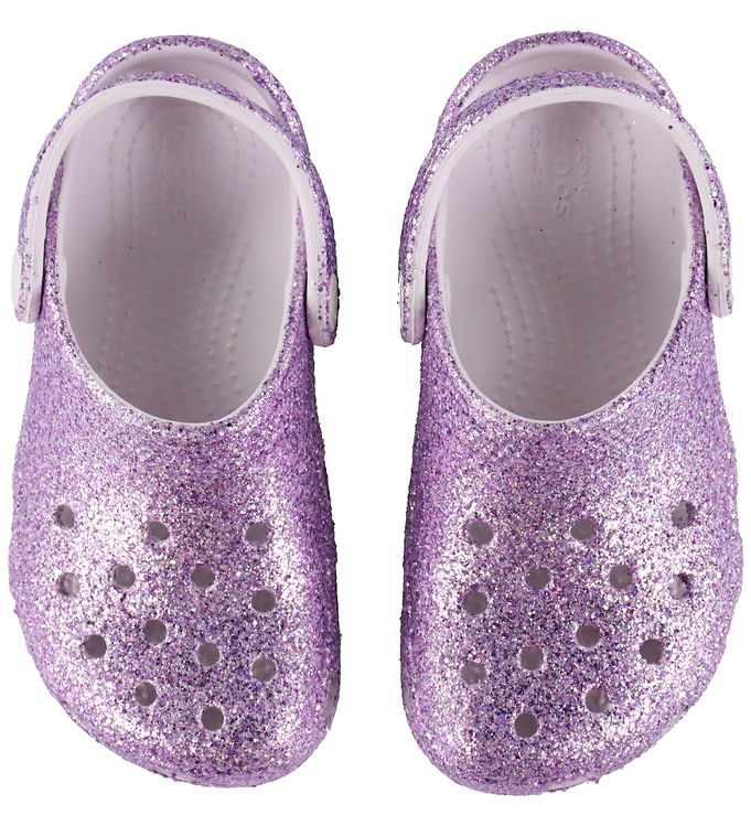 Crocs Sandaler - Classic Chunky Glitter - Grape Ice