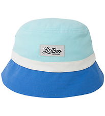Lil'Boo Copenhagen Bøllehat - Block Ocean Blue/ Green/ White