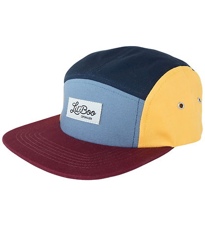 Lil'Boo Copenhagen Kasket - Block Burgundy - Burgundy/ Yellow/ D