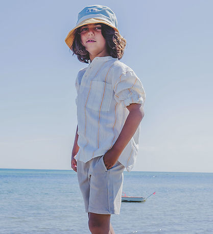 Lil'Boo Copenhagen Bøllehat - Block Green/ Mustard