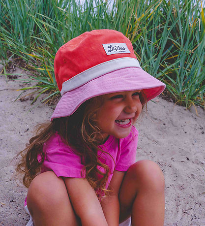 Lil'Boo Copenhagen Bøllehat - Block Sweet Magenta - Red/Purple