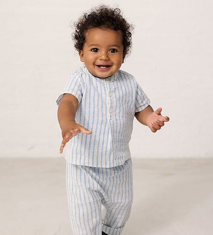 MarMar T-shirt - Totoro - Surf Blue Stripe