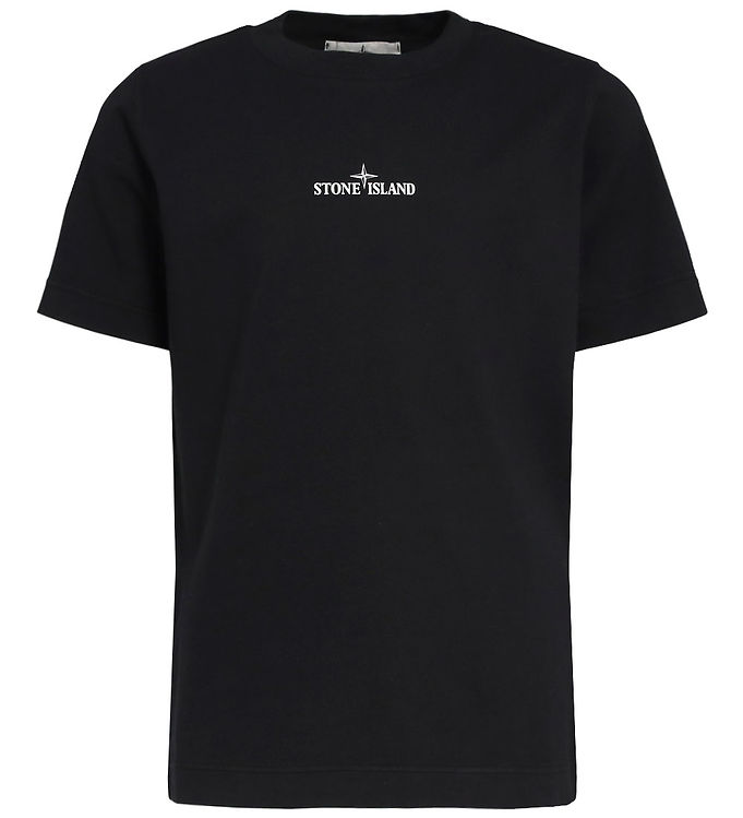 Stone Island T-shirt - Sort m. Print