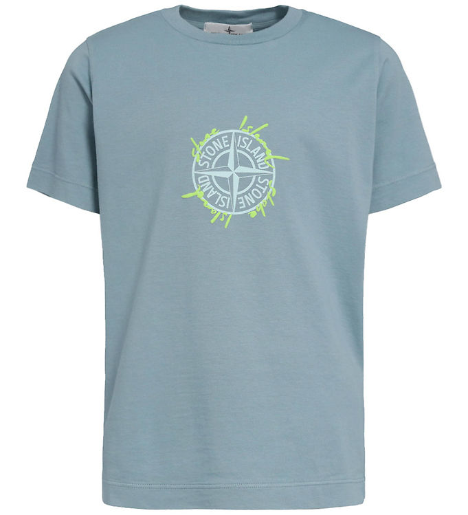 Stone Island T-shirt - Dust Blue m. Print