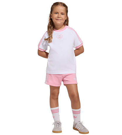 adidas Originals Shortssæt - - White/Ltpink