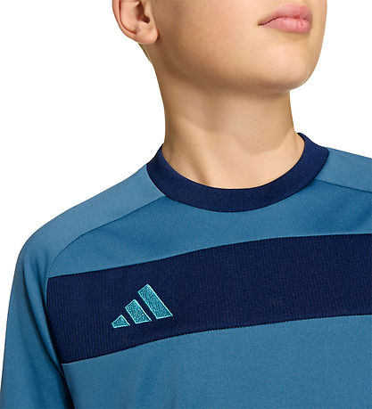 adidas Performance T-shirt - Tiro ES - Duin/Dkblue/Luaq