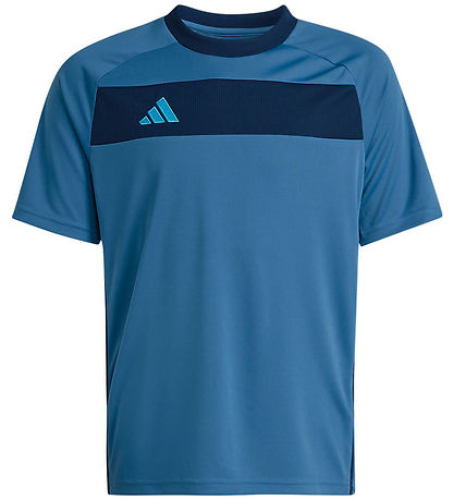 adidas Performance T-shirt - Tiro ES - Duin/Dkblue/Luaq