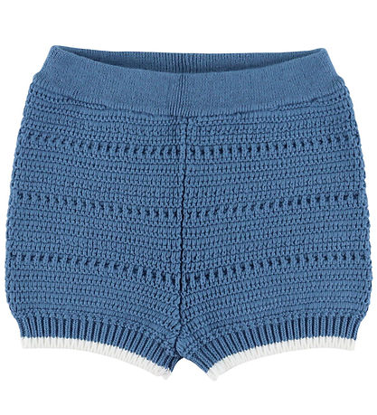 Polo Ralph Lauren Sommersæt - Strik - Shorts/Cardigan - Blå m. H