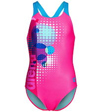 Arena Badedragt - Pro Back - Shocking Pink/Multi Shocking Pink-T