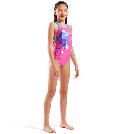 Arena Badedragt - Pro Back - Shocking Pink/Multi Shocking Pink-T