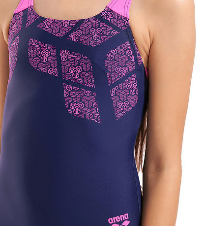 Arena Badedragt - Kikko - Navy/Shocking Pink