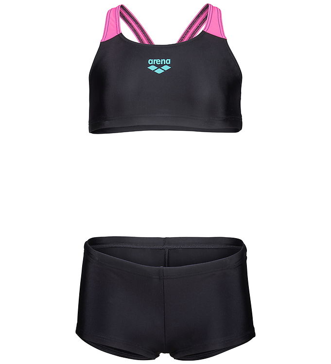 Arena Bikini - Sort/Shocking Pink