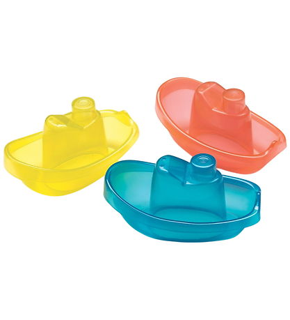 Playgro Baby Skibe - 3 stk - Blå/Gul/Orange