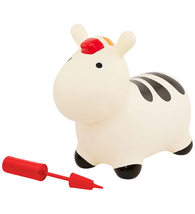 Battat Hoppedyr - Zebra - Hvid