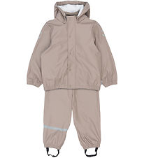 Mikk-Line Rainwear w. Suspenders - PU - Cinder