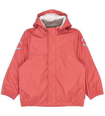 Mikk-Line Regntøj m. Seler - PU - Cranberry